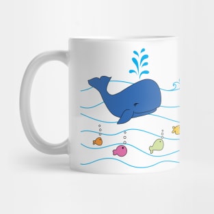 whale and friends Mug